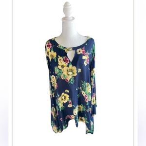 Women’s Oddy Plus Size Blouse, Size 2X, Floral, Office wear, casual, Flowy, NWT